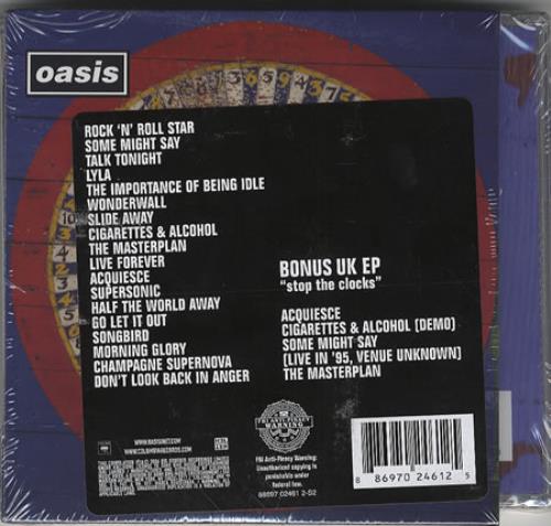 Oasis Stop The Clocks + EP US 3-CD album set (Triple CD) (383302)